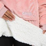 Cozy Oversized Microfiber Sherpa Wearable Blanket
