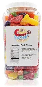 Assorted Fruit Slices Gift Jar - 5 Lbs