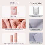 Ultra Soft Pink Hair Towel for Quick Drying