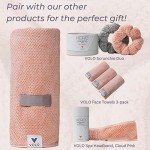 Ultra Soft Pink Hair Towel for Quick Drying