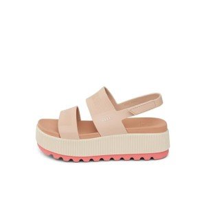 Sunset Coral Women’s Platform Sandals with Velcro Strap