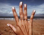 Silver Ocean Wave Ring for Women - Size 6
