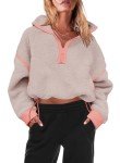 Cozy Oversized Fleece Pullover Jacket for Women