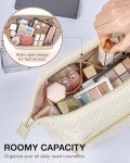 BAGSMART Travel Makeup Bag - Small Cosmetic Organizer