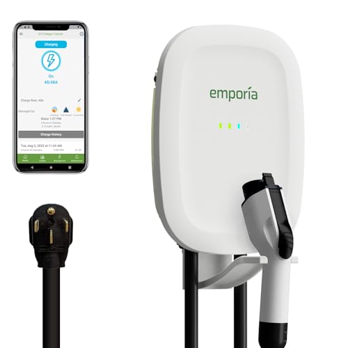 Emporia Level 2 EV Charger with WiFi, 48A