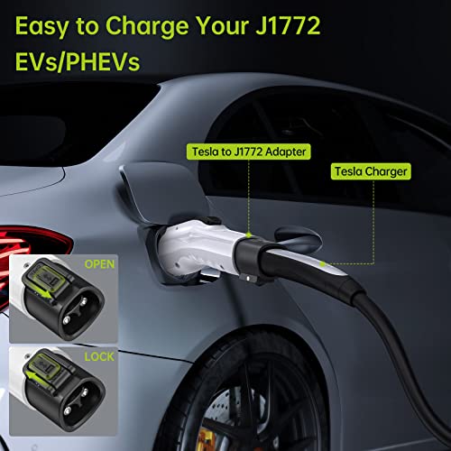 Syncwire Tesla to J1772 Adapter, 48A/250V AC - White