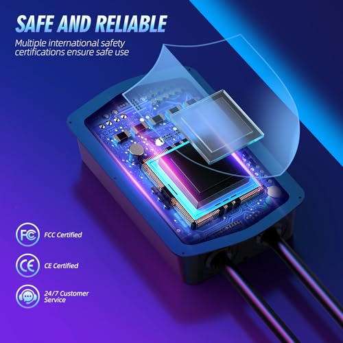 Hiwildoo Level 2 EV Charger with WiFi, NEMA 14-50