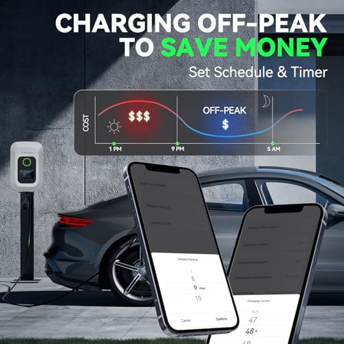 Andeman Level 2 EV Charger with RFID & 25FT Cable