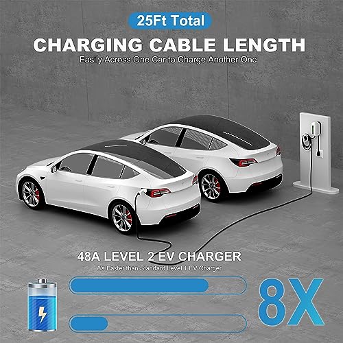 25FT Level 2 Electric Car Charger 240V/48A