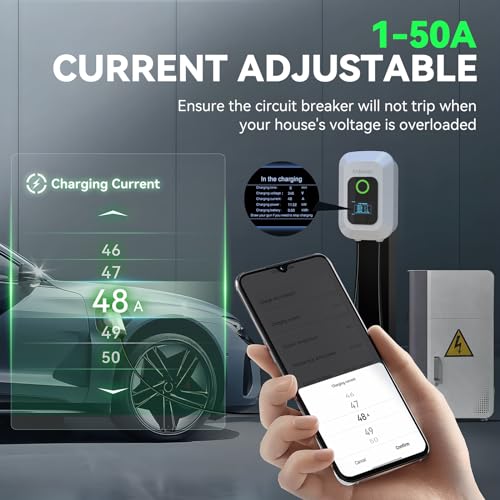 Andeman Level 2 EV Charger with RFID & 25FT Cable