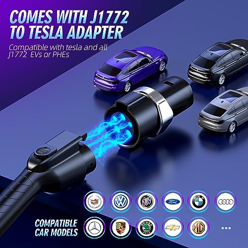 Hiwildoo Level 2 EV Charger with WiFi, NEMA 14-50