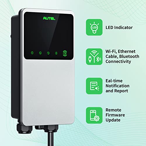 Autel MaxiCharger EV Charger, 50A, Level 2 WIFI, Bluetooth