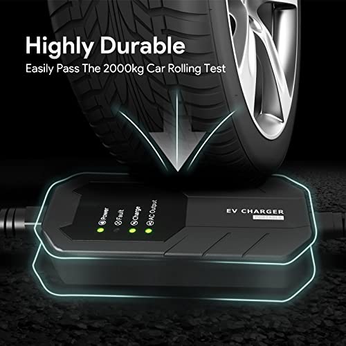 MEGEAR Portable Level 1&2 EV Charger with 5 Adapters