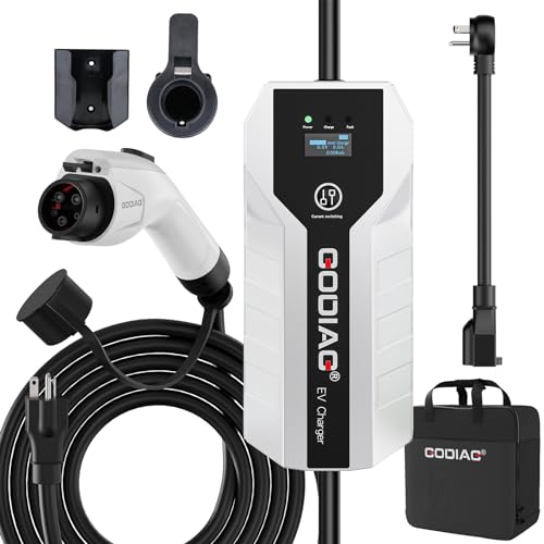 GOIDIAG Level 1+2 EV Charger, Adjustable 16Amp