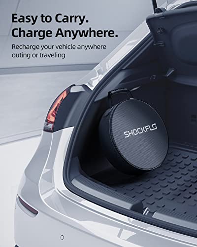 ShockFlo Level 1-2 EV Charger, 16A 110-240V 21ft