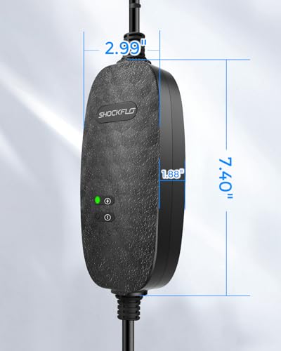 ShockFlo Level 1-2 EV Charger, 16A 110-240V 21ft