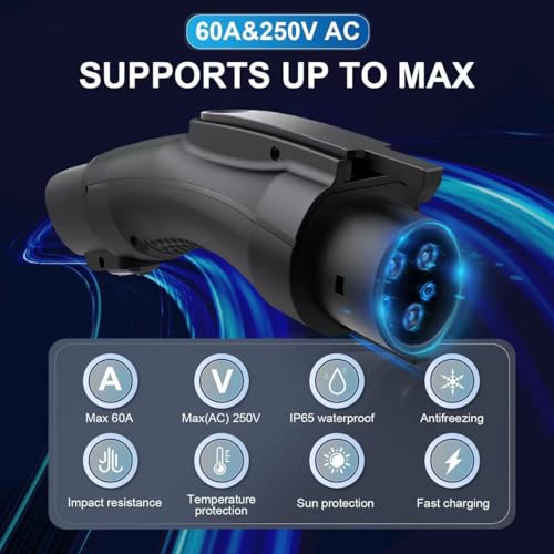 Tesla to J1772 Adapter Max 60A 240V with Security Lock