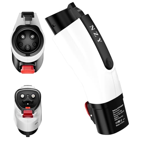 Tesla to J1772 Adapter, 60A, White Color EV Charger