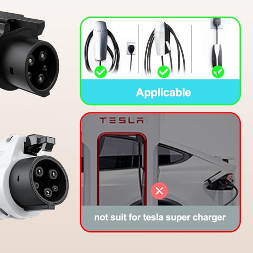 Tesla to J1772 Adapter Max 60A 240V with Security Lock
