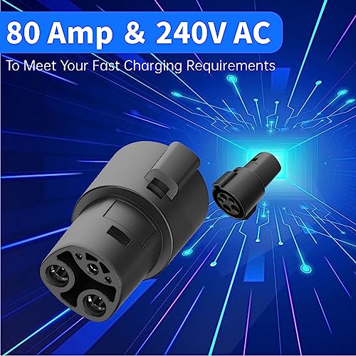 Tesla Adapter for J1772, 80Amp 240V AC, Model 3-Y-S-X