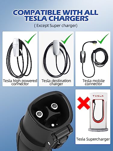 Tesla to J1772 Adapter with Anti-Drop Lock