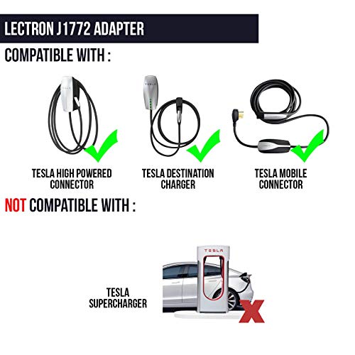 Tesla to J1772 Adapter, Max 40A & 250V