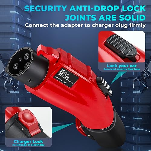 Tesla to J1772 Charging Adapter with Anti-Drop Lock