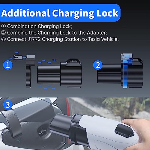 Tesla Adapter for J1772, 80Amp 240V AC, Model 3-Y-S-X