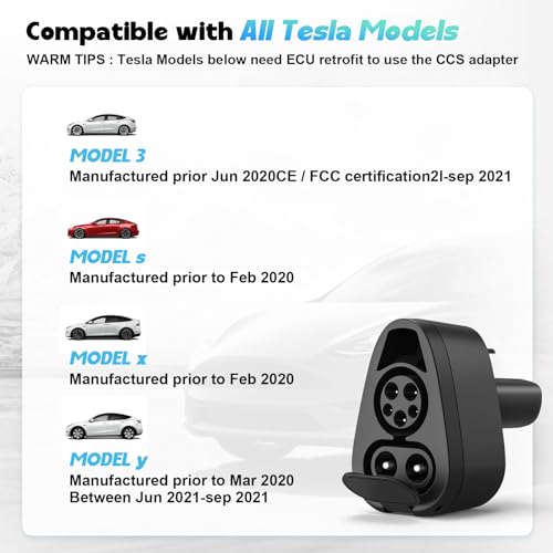 Tesla CCS1 Adapter, 250KW J1772 Nacs Charger, EV Charging