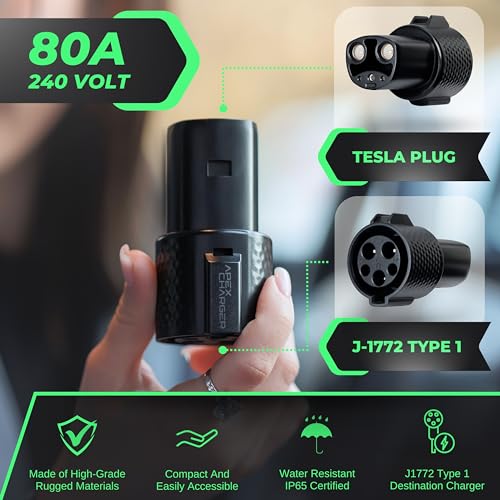 Tesla EV Charger Connectors & Adapters for J1772