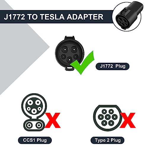 Tesla Model 3/Y/S/X 80A Charging Adapter for EV Stations