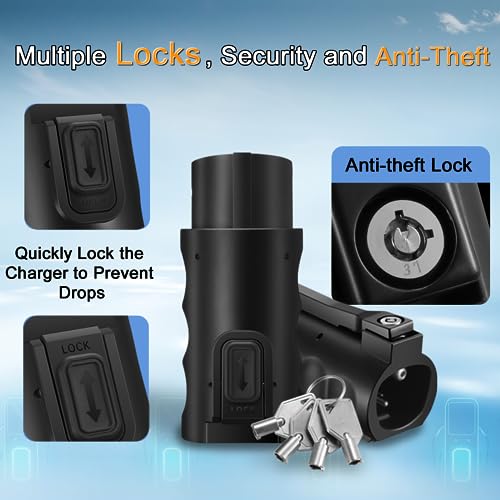 Tesla to J1772 EV Adapter with Anti-Theft Lock