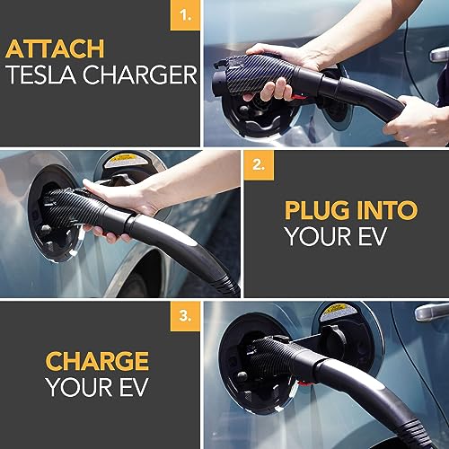 Tesla to J1772 Adapter - Max 60A/250V - Weather Proof
