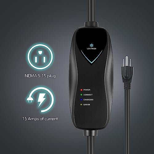 Portable Lectron Level 1 EV Charger for J1772 EVs