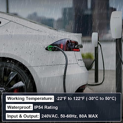 Tesla Model 3/Y/S/X 80A Charging Adapter for EV Stations