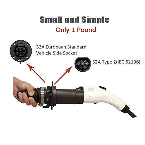 KHONS Type 1 to Type 2 EV Charging Adapter