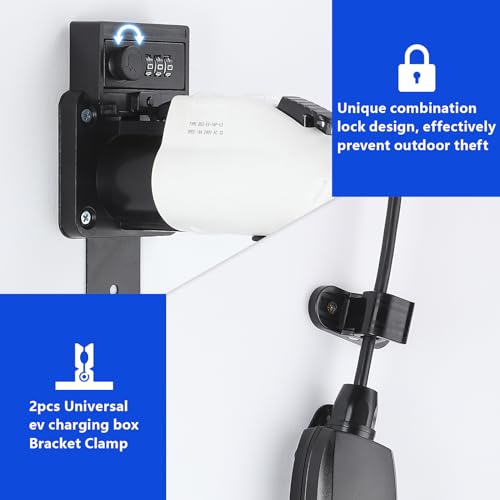 LCGP EV Charger Holder with Combination Lock and Mount