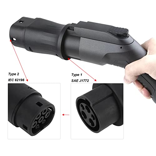 Universal Type 1 to Type 2 EV Charging Adapter