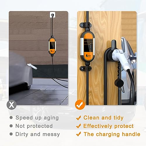 feyree EV Charger Holder Wall Mount with Cable Hook