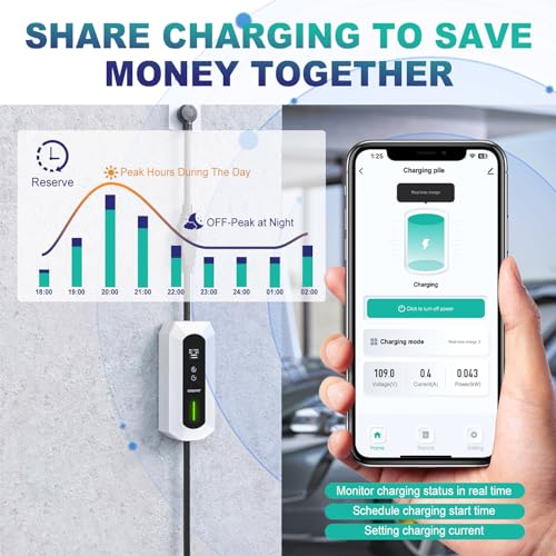 WiFi-enabled Portable EV Charger for Electric Vehicles