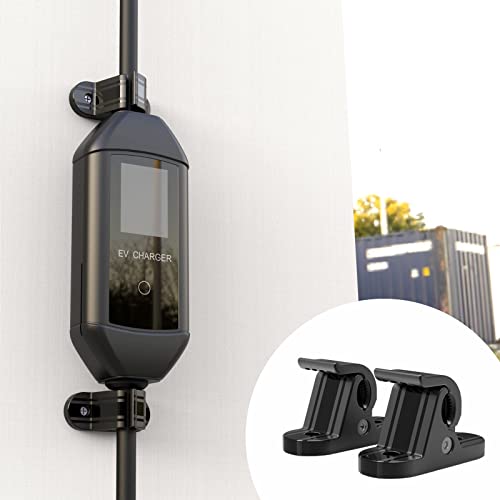 ZQULOYO Wall Mount Charger Cable Holder Bracket Black