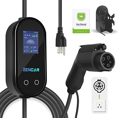 EVCARS Level 1 EV Charger 16A NEMA 5-15 25FT
