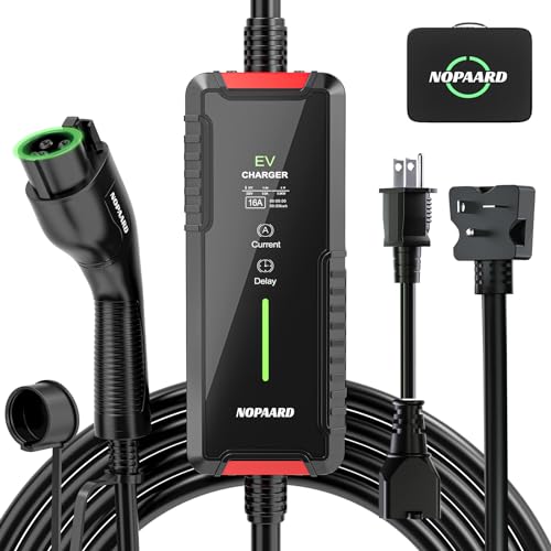 NOPAARD Level 1+2 Portable EV Charger with 25ft Cable