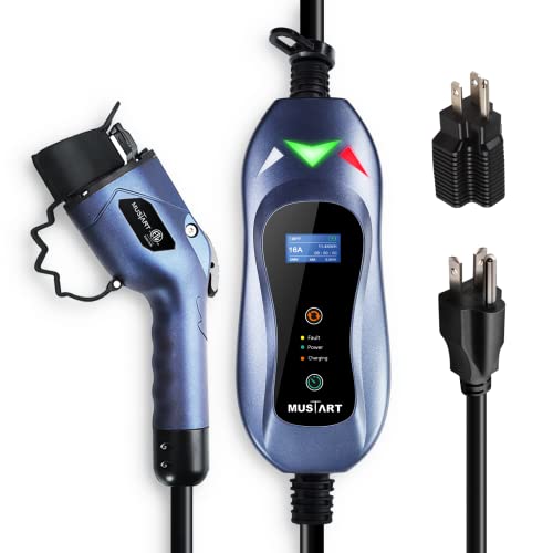 Adjustable Level 1/2 EV Charger with 25ft Cable