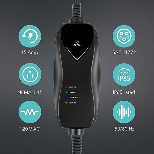 Portable Lectron Level 1 EV Charger for J1772 EVs