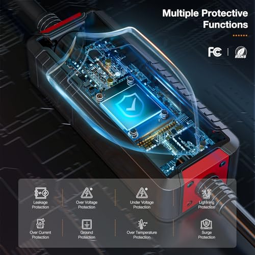 NOPAARD Level 1+2 Portable EV Charger with 25ft Cable