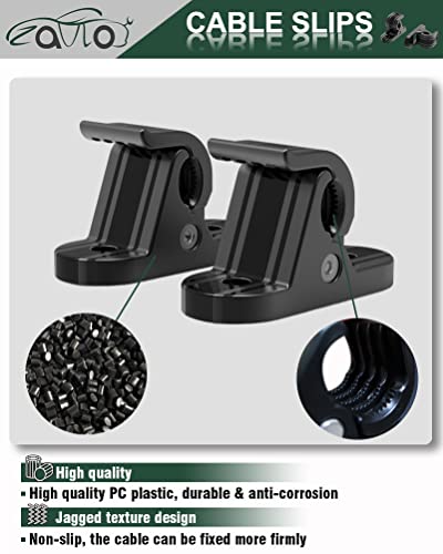 ZQULOYO Wall Mount Charger Cable Holder Bracket Black
