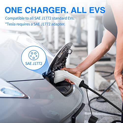 Portable NEMA 5-15 EV Charger with Adjustable Amp Settings