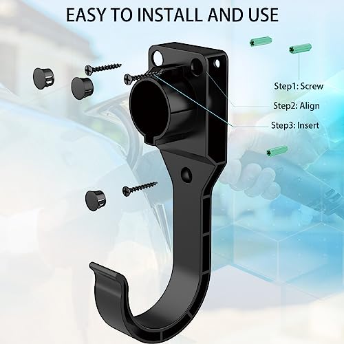 EV Charger Holder for J1772 Connector with Accessories