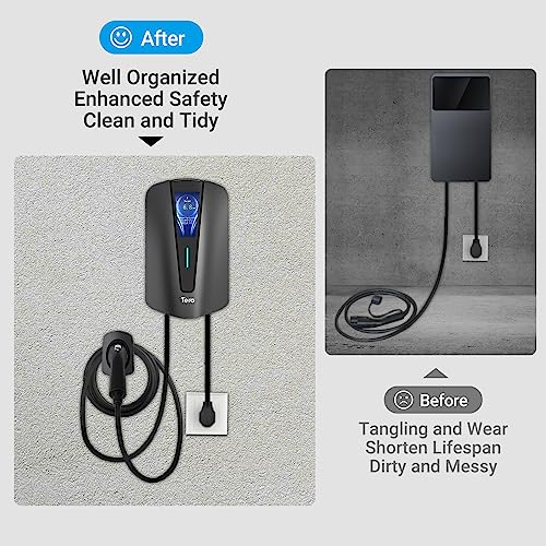 Tera EV Charger SAE J1772 Wall Mount Organizer